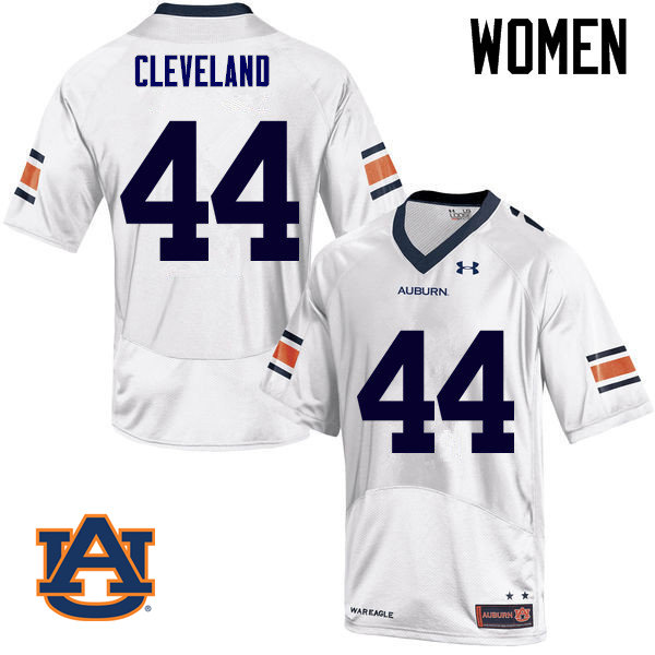 Women Auburn Tigers #44 Rawlins Cleveland College Football Jerseys Sale-White